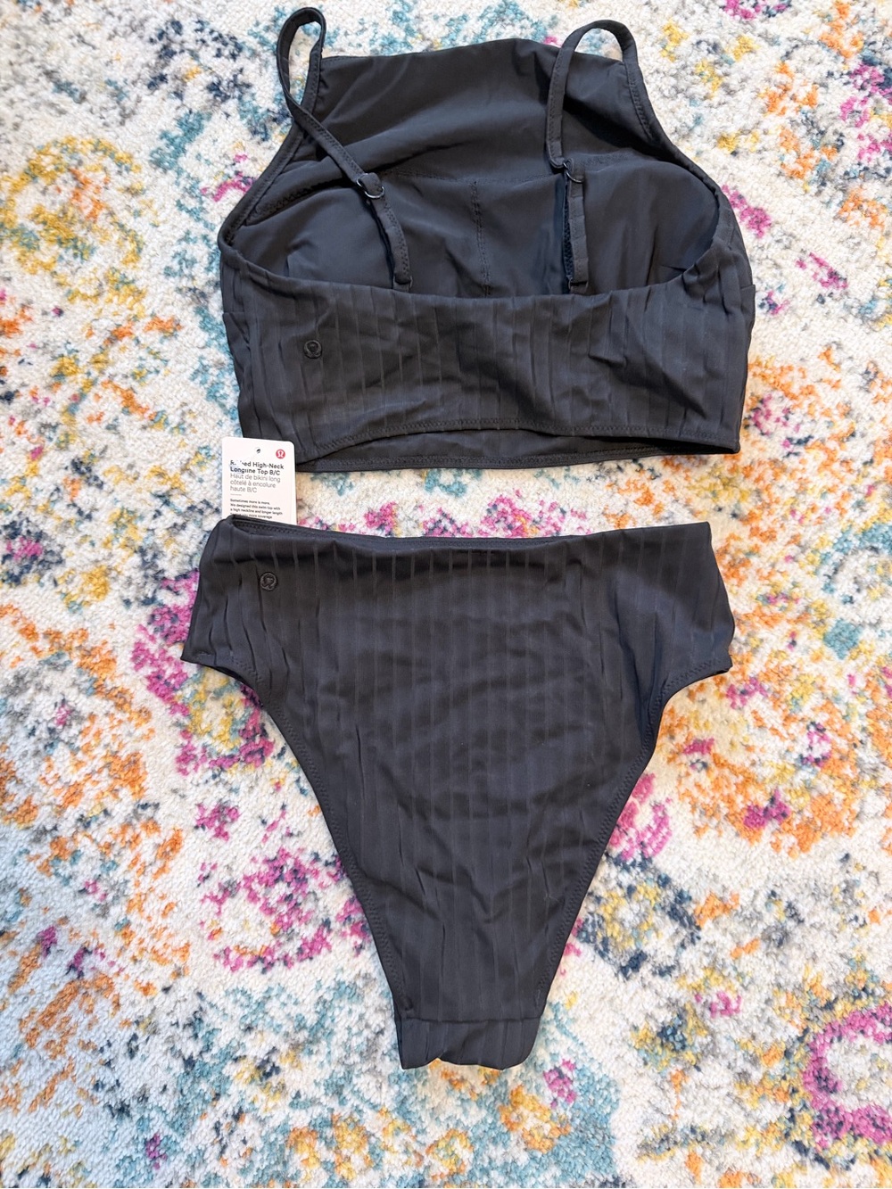 lululemon athletica Black Ribbed Two-Piece Swim Set - Picture 5 of 9